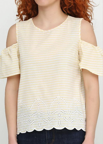 Світло-жовта літня літня блуза в смужку Primark