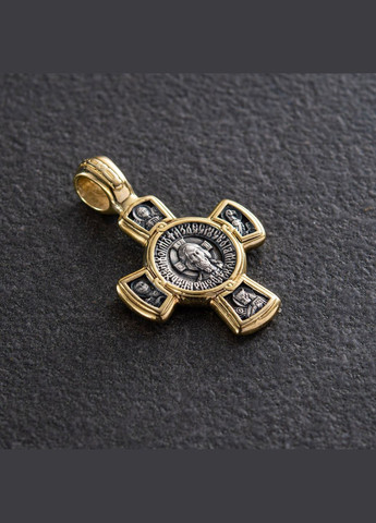 Срібний хрест з позолотою. '' Спас. Касперовська ікона Божої Матері '' 132444 Oniks (264022463)