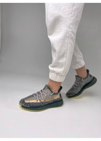 КРОССОВКИ ЖЕНСКИЕ ADIDAS YEEZY BOOST 350 V2 ISRAFIL 3 АДИДАС ИЗИ БУСТ No Brand голубые демисезоны (368868055)