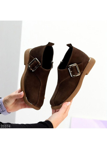 No Brand 🤎 Туфлі “Belle” із натуральної замші коричневий з, — (363058431)