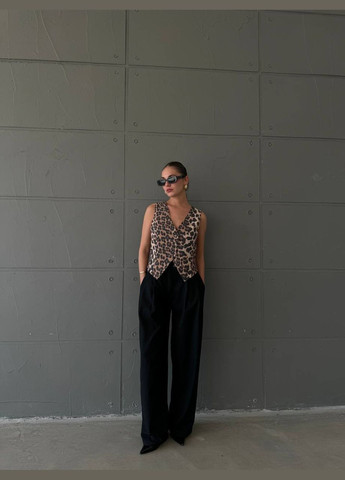 Бежевый женский женский леопардовый жакет No Brand леопардовый - демисезонный