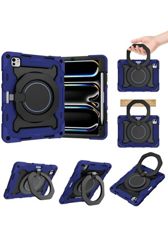 Броньований протиударний чохол-підставка для Apple iPad Pro 11" M4 2024 Blue BeCover (360410073)