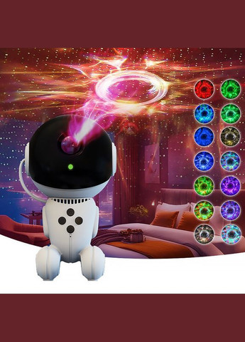 Проєктор Black Hole Galaxy Projector з таймером і обертом на 360° градусів бездротовий 11 шт. Lesko (349730430)