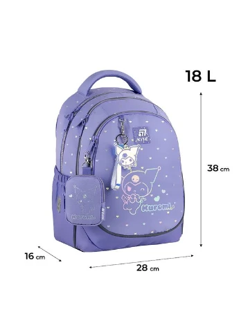 Набор рюкзак+пенал+сумка для обуви SET_HK25-700M Kuromi Kite (331155505)