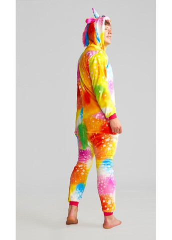 Пижама кигуруми мужская Салют единорог на пуговицах L (165-175 см) Jamboo (369669354)