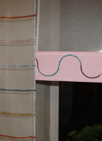 Панельные занавески на петлях Бабочки 5шт 2м сиреневые и розовые (2_2п) Firanka Kids (321000396)