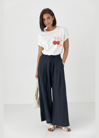 Хлопковая футболка с вишнями Lurex - (333339875)