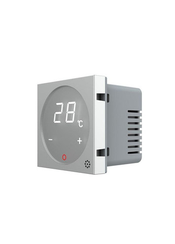 Терморегулятор (термостат) сенсорний програмований для керування газовим та електричним котлом опалення, сірий, модуль без Livolo (371777329)