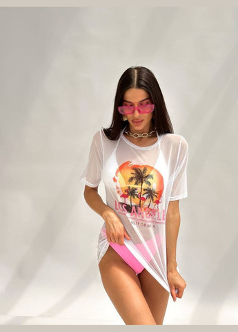 Комбінований літній роздільний купальник трійка з футболкою роздільний Ghazel