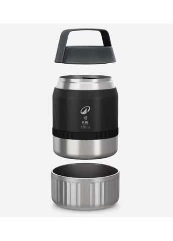 Пищевой Термос для Еды 800мл Нержавеющая Сталь Черный Quechua (363823383)