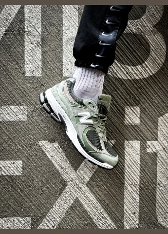Зелені кросівки чоловічі new balance 2002r green | нью беланс 2002r зелені всесезон No Brand