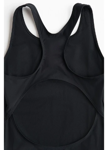 Черный летний купальник слитный H&M