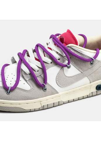 КРОССОВКИ ЖЕНСКИЕ NIKE SB DUNK LOW OFF-WHITE LOT 15 OF 50 НАЙК СБ ДАНК No Brand белые демисезоны (368868858)