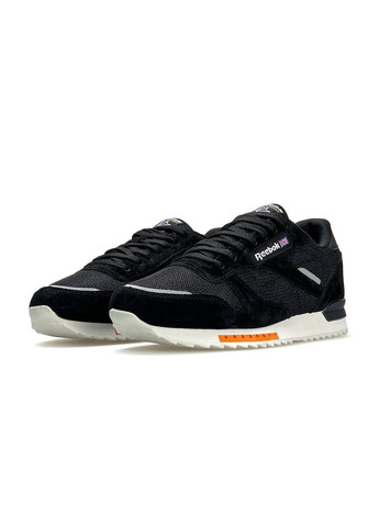 Черные демисезонные кроссовки мужские reebok black white No Brand Classic New