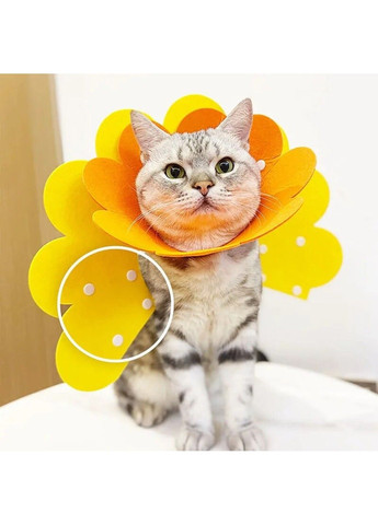 Комір-нашийник "для загоєння ран" для собак і кішок Yellow Flower Size М Xtep (320953123)