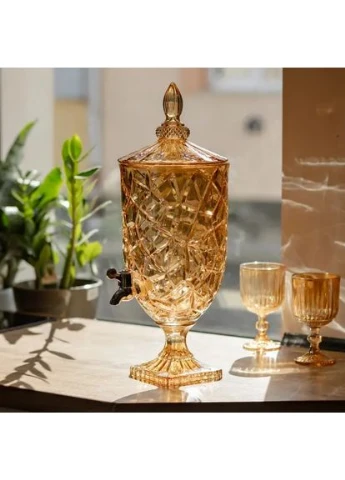 Лимонадниця Amber Ice 5 л із краном для напоїв соку фрешу мохіто HP-19-309 Yiwu (382784532)