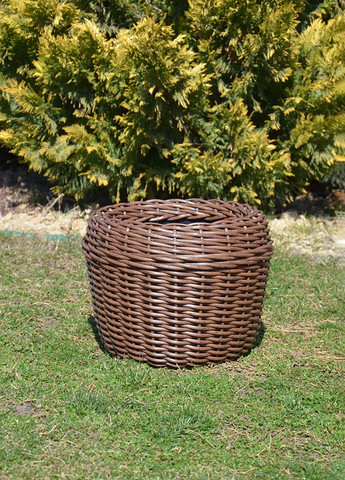 Кашпо 5 литров (горшок для цветов и растений),Вазон из искусственного ротанга ручной работы. Handmade (329193728)