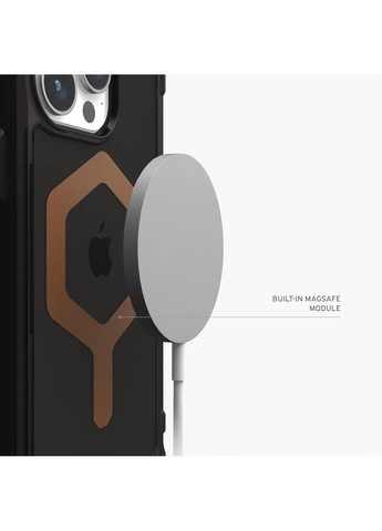 Чохол-накладка для Apple iPhone 15 Pro Max Plyo Magsafe Black/Bronze (114305114085) Urban Armor Gear (370620177)