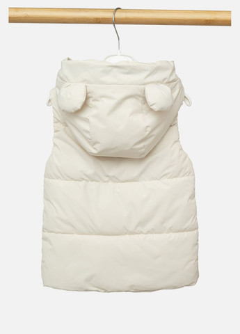 Жилет утеплений для дівчинки колір молочний CB-00242819 JPLT (325813311)