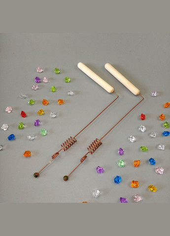 Набір 2 рамки для біолокації з подвійними резонаторами та зеленою яшмою+подарунок No Brand (342384763)