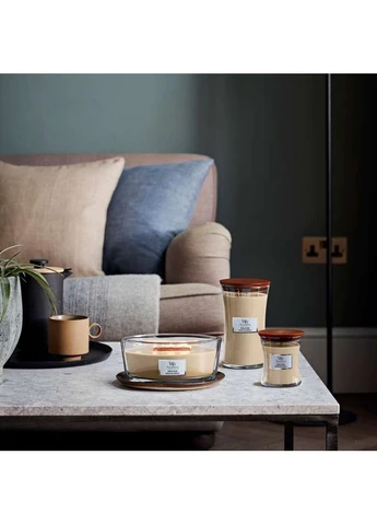 Ароматическая свеча в стекле Large Vanilla & Sea Salt 609 г (93191E) WoodWick (400787835)