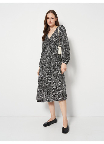 Черное кэжуал платье Monki с цветочным принтом