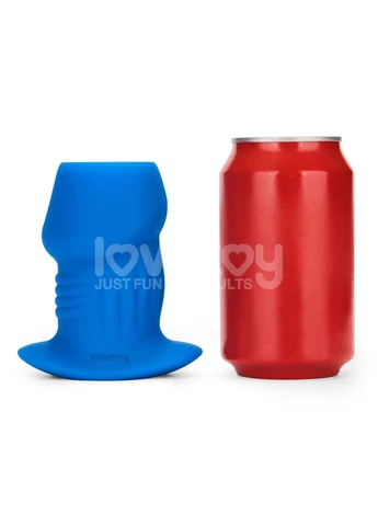Пустотіла анальна пробка Ribbed Peeper Silicone Anal Plug Lovetoy (381049492)
