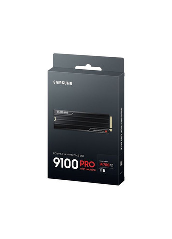 Твердотільний накопичувач SSD 1Tb, 9100 PRO, PCI-E 5.0 x4, M.2 2280, V-NAND TLC, 14700/13300 МБ/с, з радіатором (MZ-VAP1T0CW) Samsung (362213249)