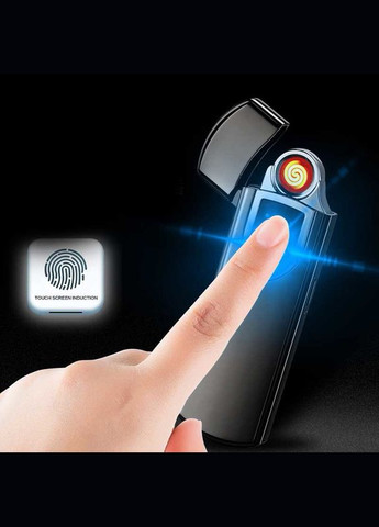 Електроімпульсна запальничка із сенсорним керуванням, плоский корпус, елегантний вигляд Dom (293275142)