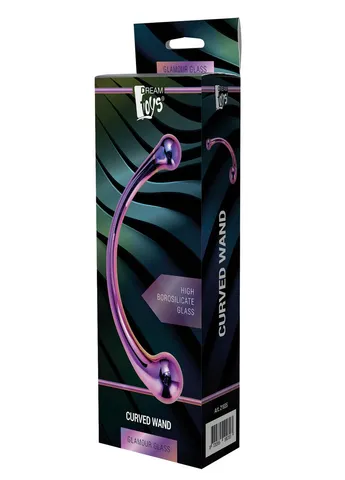 DT21835 Вигнутий скляний фалоімітатор Dream Toys GLAMOUR GLASS CURVED WAND No Brand (303879349)