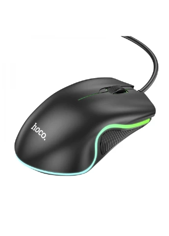 Миша GM19 Enjoy gaming luminous wired mouse Black Hoco (371647430)
