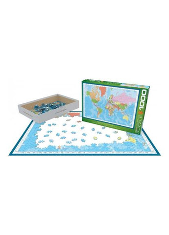 Пазл Карта мира, 1000 элементов (6000-1271) Eurographics Мапа світу, 1000 елементів (366158703)