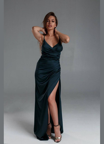 Зелена вечірня плаття FashionYouWant однотонна