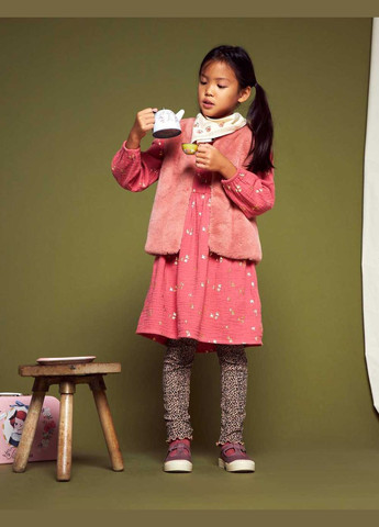 Розовое платье лето,розовый в узоры, Kiabi (322128161)