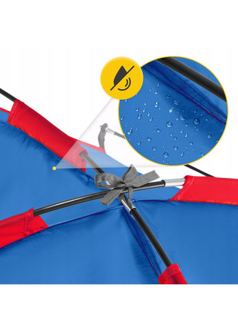 Намет пляжний 200 x 115 см Blue/Red (P-5905973405171) 4FIZJO (349650183)