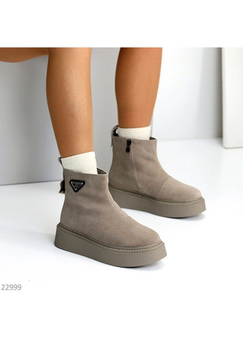 266 Черевики Зимові чорні замшеві Hengji (317633687)