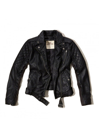 Черная демисезонная куртка демисезонная - женская куртка 10049 hc2390w Hollister