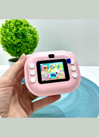 Фотоаппарат-принтер фронтальная камера чб печать USB-кабель 2 рулона термобумаги звук фото видео игры SD разъем (C 66631) No Brand (308859439)