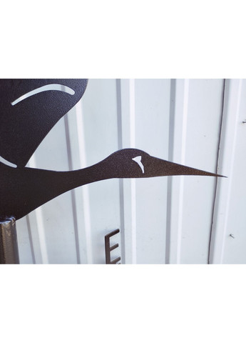 Флюгер на дом Аист из металла 3 мм, флюгер на крышу No Brand (368896494)