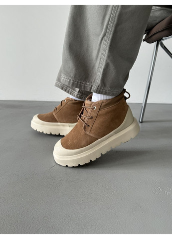 Бежеві Осінні кросівки чоловічі UGG Neumel Hybrid Chestnut Beige | Угі Неймель Гібрид