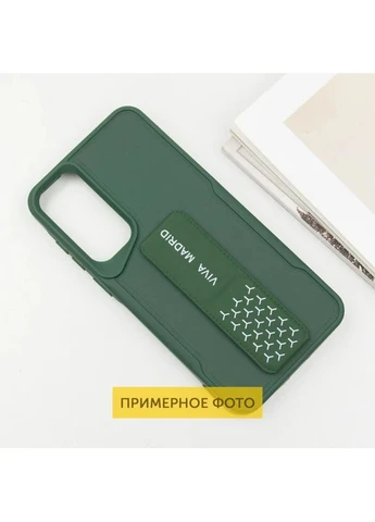 Чехол накладка TPU для Xiaomi Redmi 13 4G / Poco M6 4G с функцией подставки зеленый No Brand (402060174)