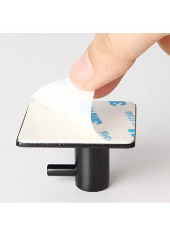 Набір гачків металевих 2 шт на клейкій основі 3M — без свердління, 4.5×4.5 см, чорний No Brand (371682781)