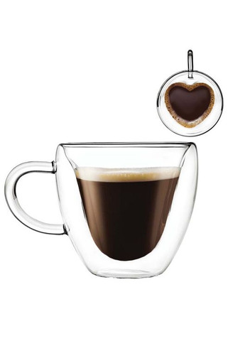 Набір чашок з подвійними стінками боросилікатне скло СВ-8908-2, 2шт, Чашка з KX-239 подвійною стінкою Con Brio (352769487)