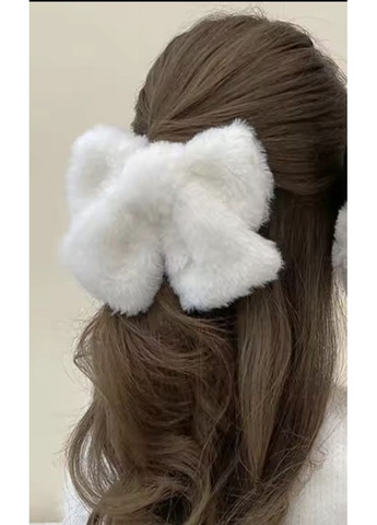 Заколка-автомат зі штучного хутра "Бант" China (362536182)