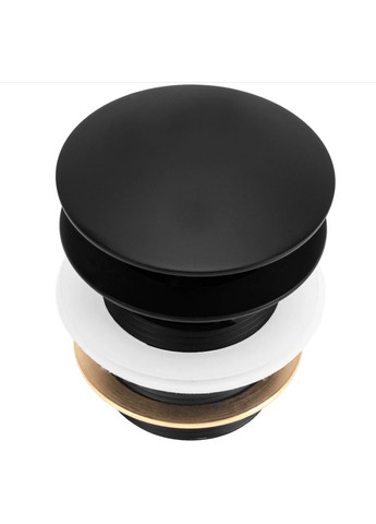 Донный клапан для ванны CLICK-CLACK BLACK MATT * Rea (336938952)