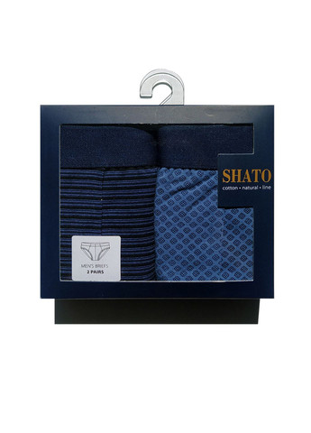 Мужские трусы слип (2 шт.) Shato F-MP 222 blue (304635869)