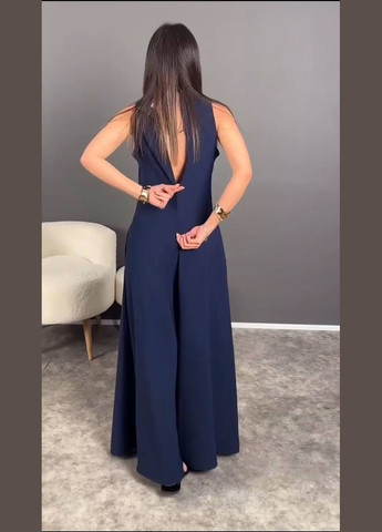 Комбінезон літній Fashion синій креп