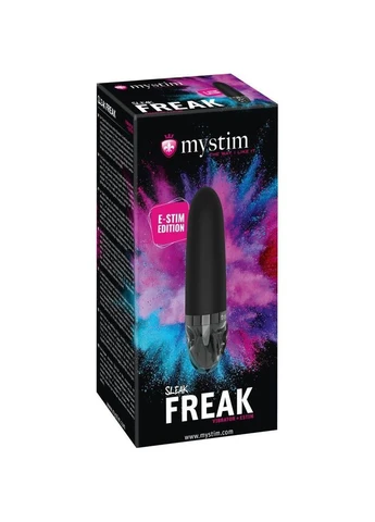 Вибратор с электростимуляцией Sleak Freak Black Edition (SO8145) [108541] Mystim (400895259)