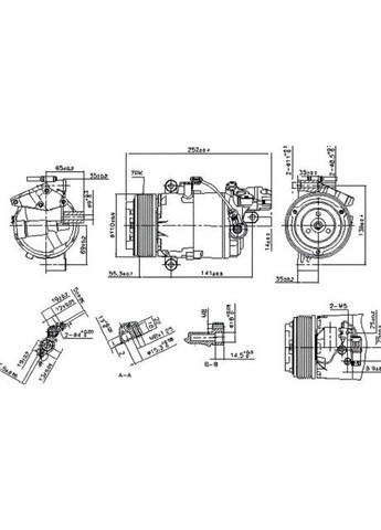 Компресор кондиціонера BMW 1 E81-E82-E87-E88 (04-) 116 I (+) 890071-ua Nissens (366195401)