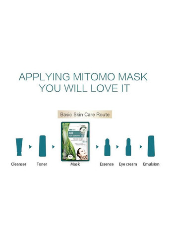 512 тканевая маска с алоэ, 1 шт Mitomo (322290656)